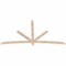 Ekena Millwork Alberta Smooth Timber Gable Bracket, Douglas Fir, 96"W x 52"H x 1 1/2"D x 3 1/2"F, 13/12 Pitch GBW096X52X0204ALB00SDF - alternate 4